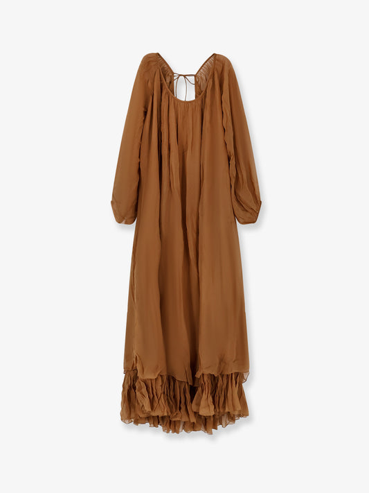 Crash long viscose dress