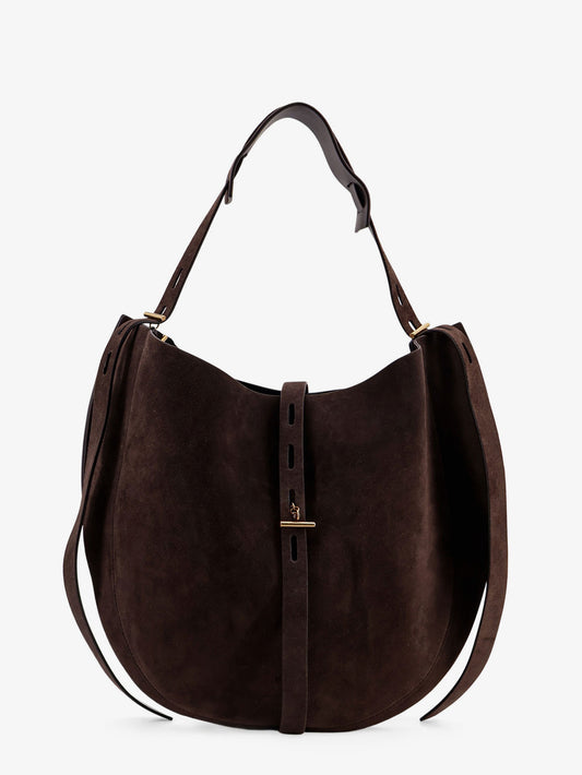 Suede crossbody bag