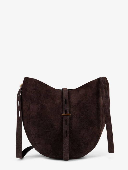 Suede shoulder bag