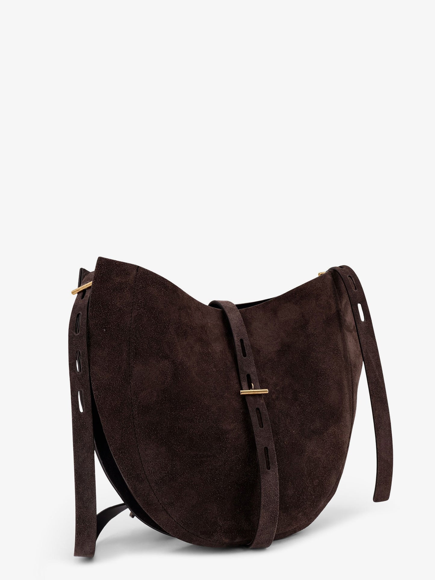 Suede shoulder bag