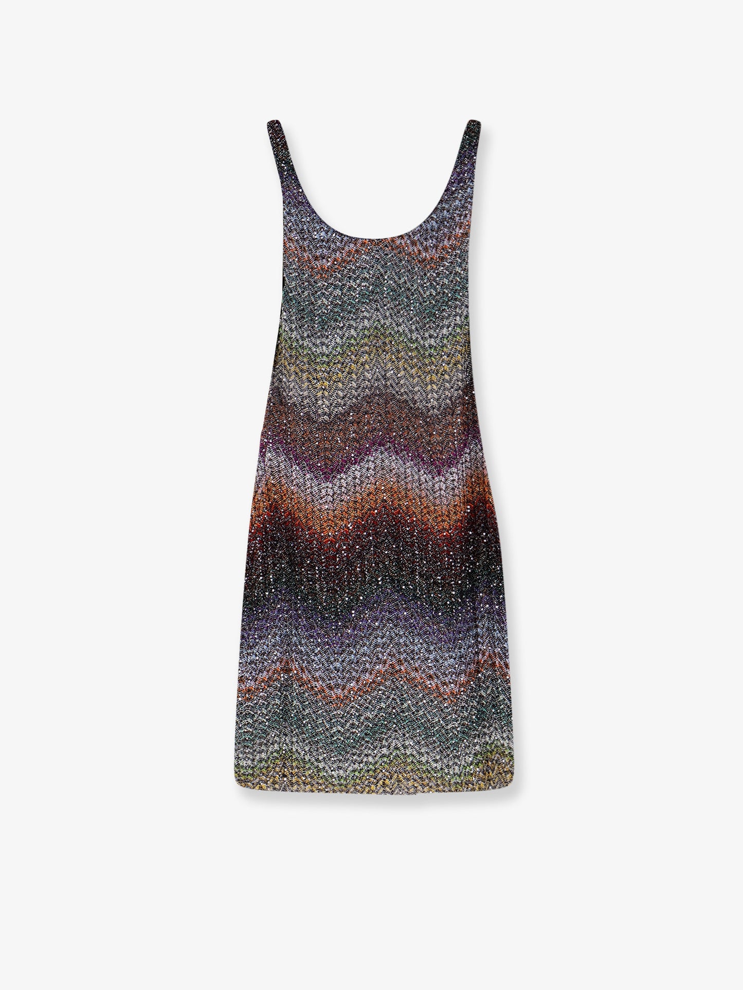 Short knitted dress with all-over sequins