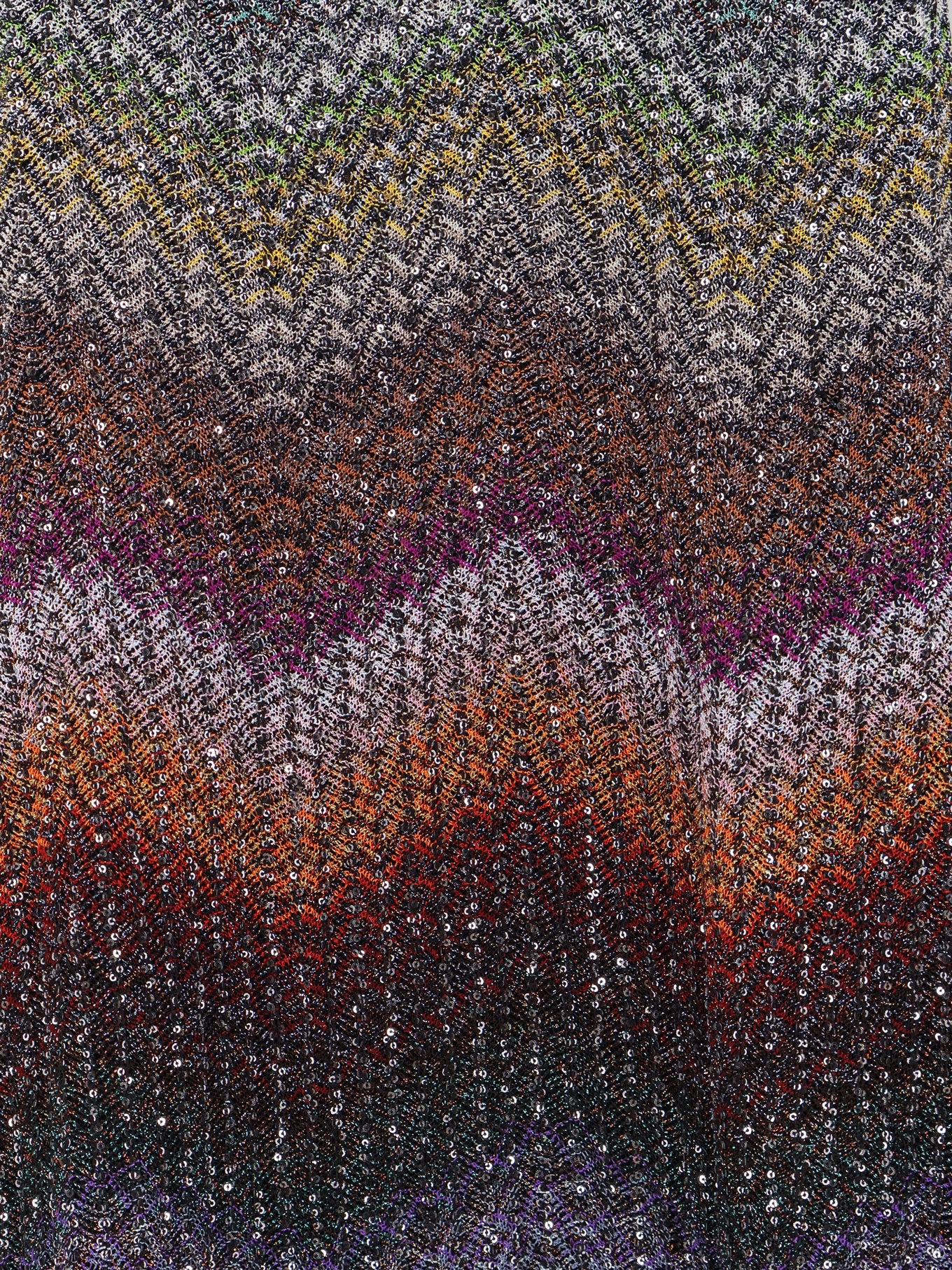 Short knitted dress with all-over sequins