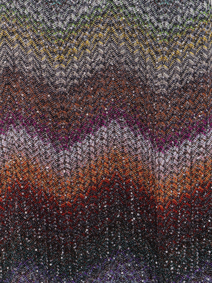 Short knitted dress with all-over sequins thumbnail