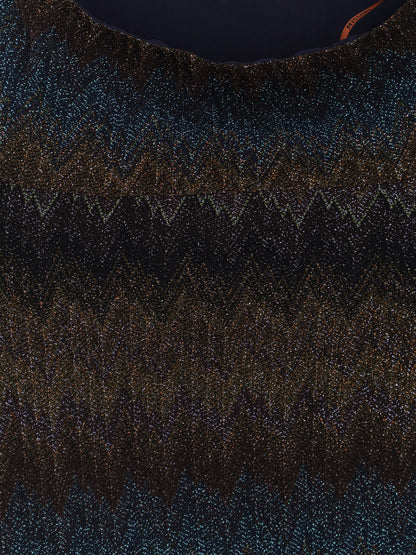 Viscose and metallic fiber dress thumbnail