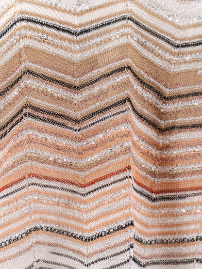 Multicolor viscose and metallic fiber sweater thumbnail