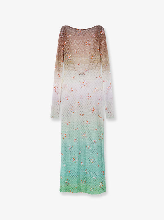 Multicolor Long Cover Up Dress