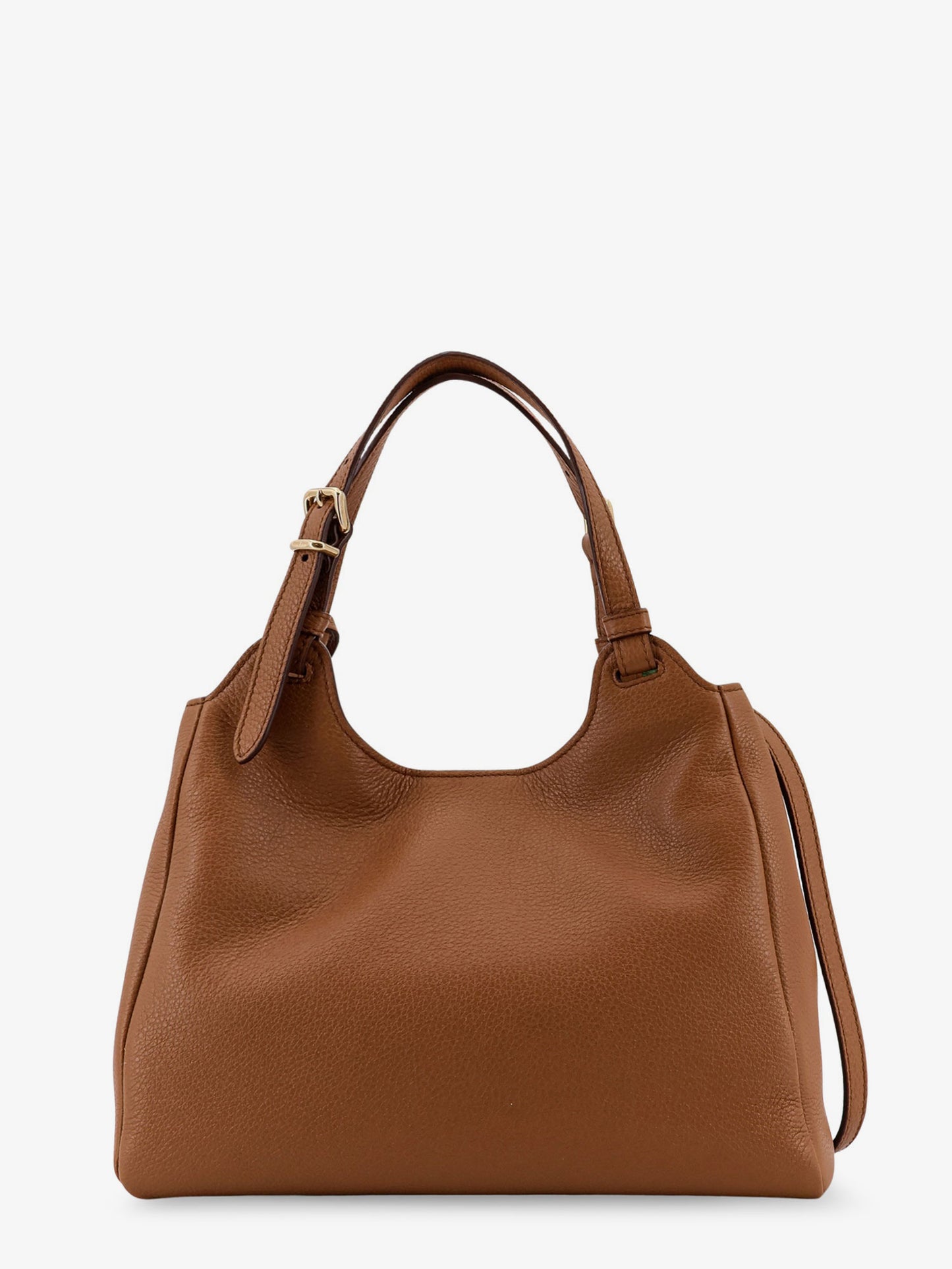 Hammered leather crossbody bag