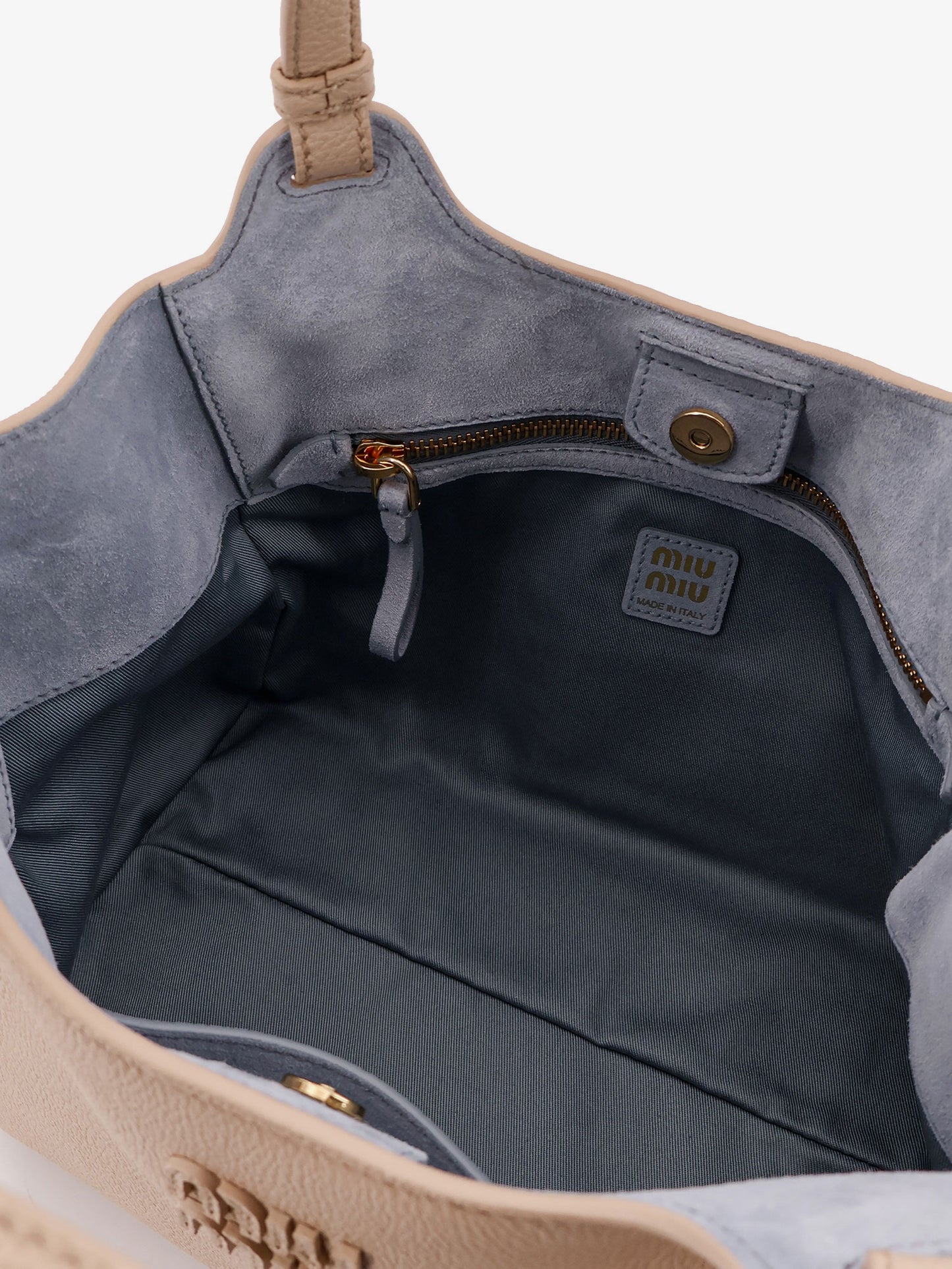 Hammered leather crossbody bag