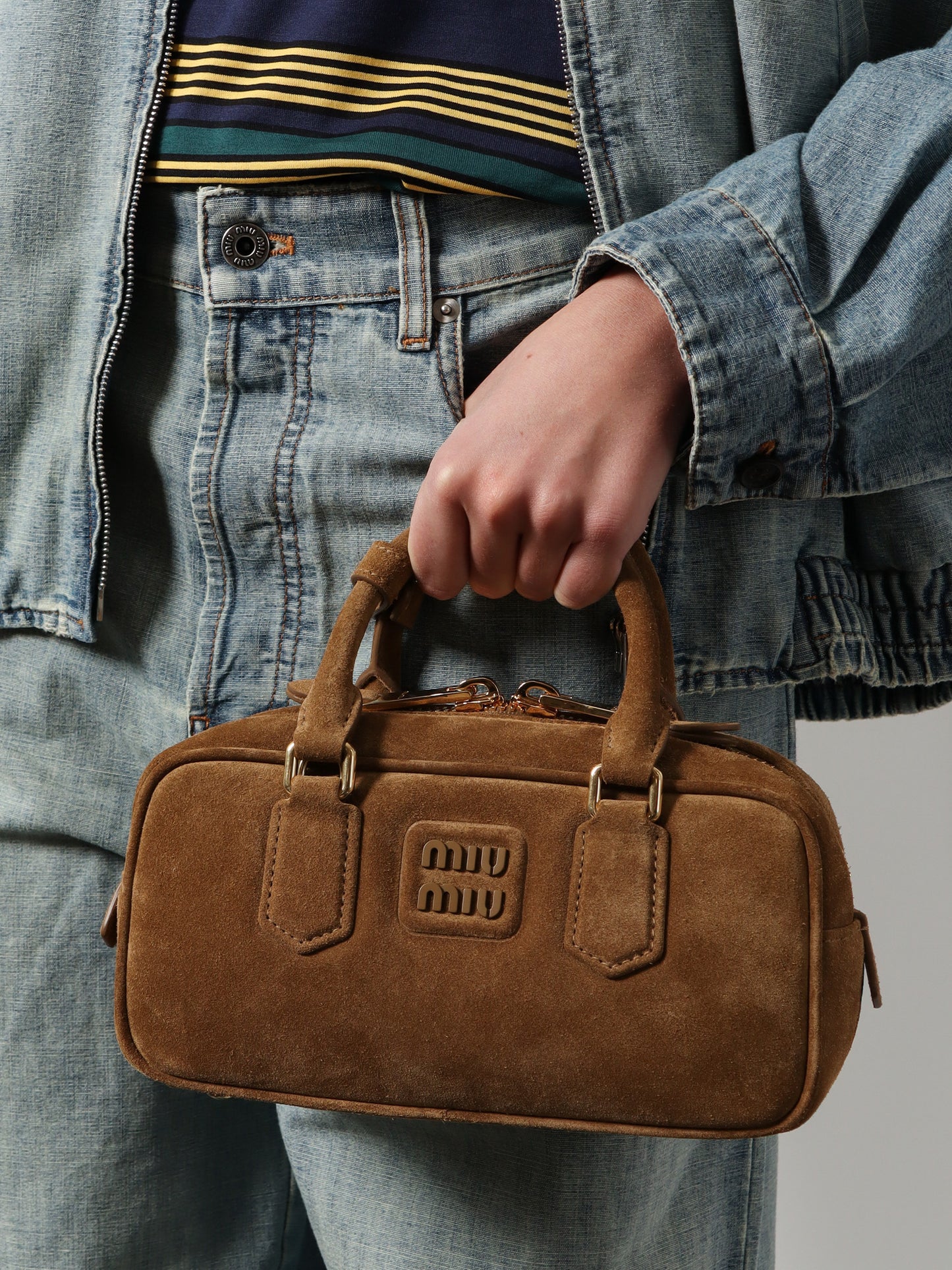 Arcadie suede shoulder bag
