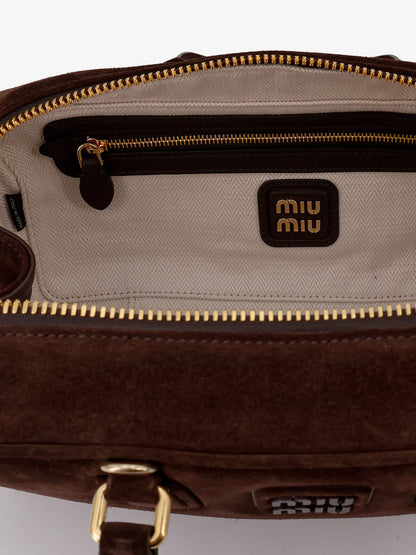 Arcadie suede shoulder bag thumbnail