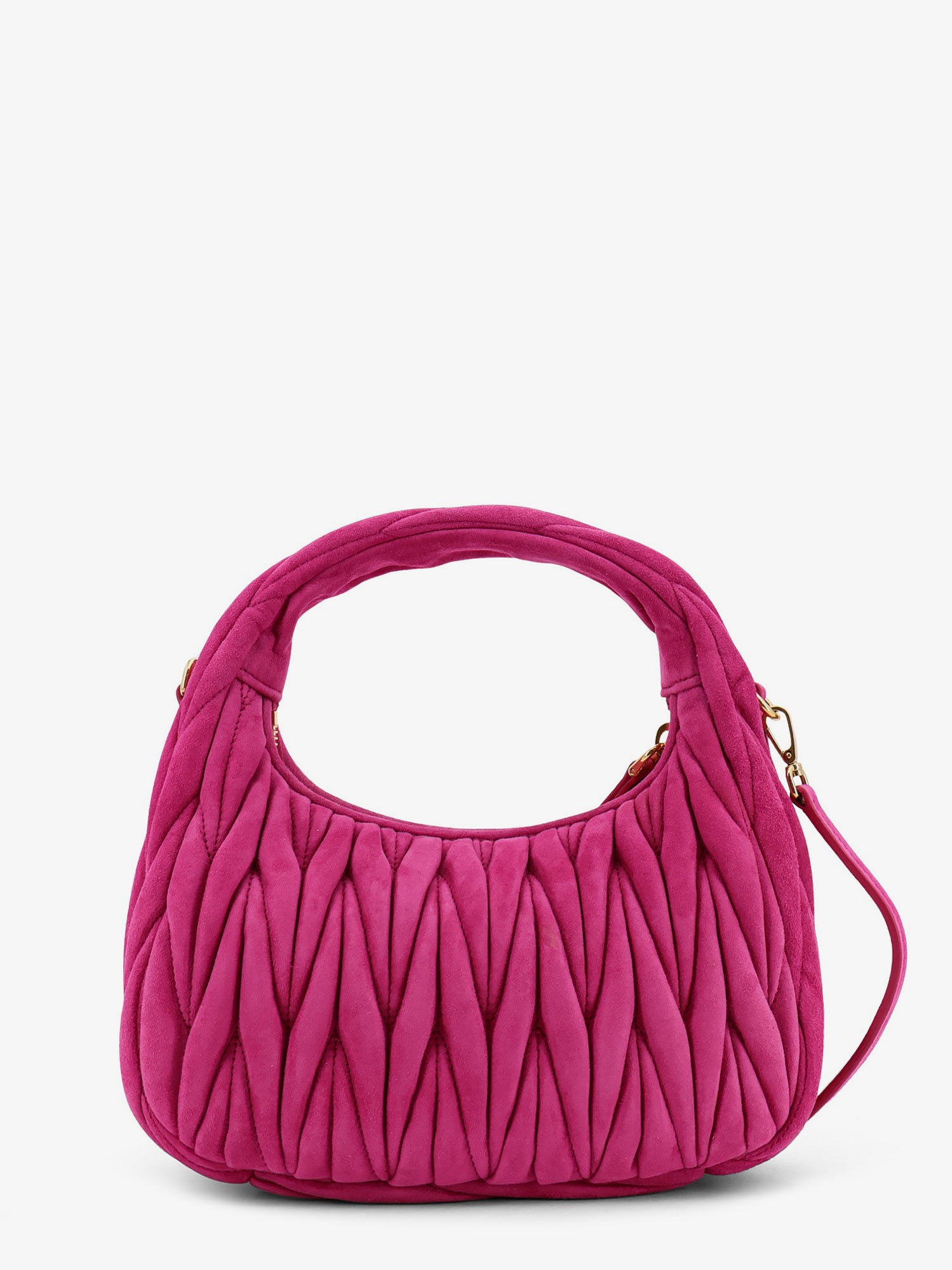 Wander matelassé suede shoulder bag MIU MIU - Nugnes1920