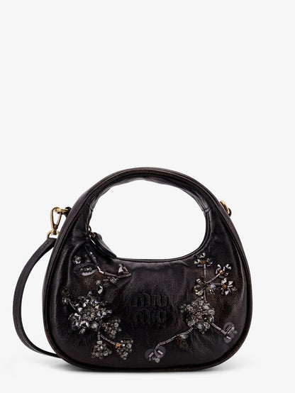 Wander leather mini crossbody bag with embroidery thumbnail