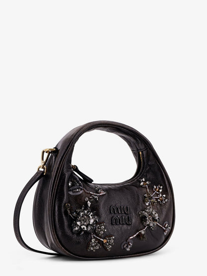 Wander leather mini crossbody bag with embroidery thumbnail