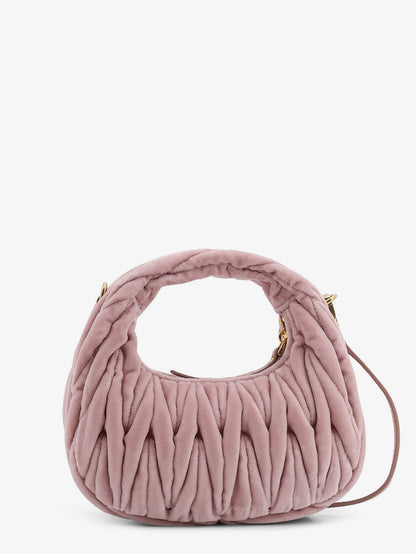 Wander matelassé velvet mini crossbody bag thumbnail