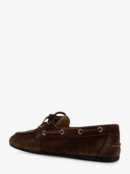 Vintage effect leather loafers thumbnail