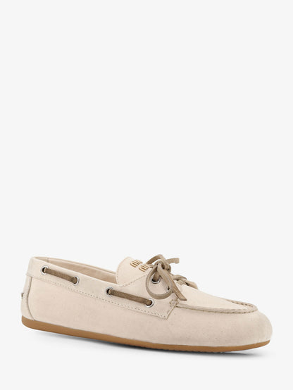 Fabric loafers with front lettering logo thumbnail