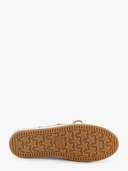 Fabric loafers with front lettering logo thumbnail