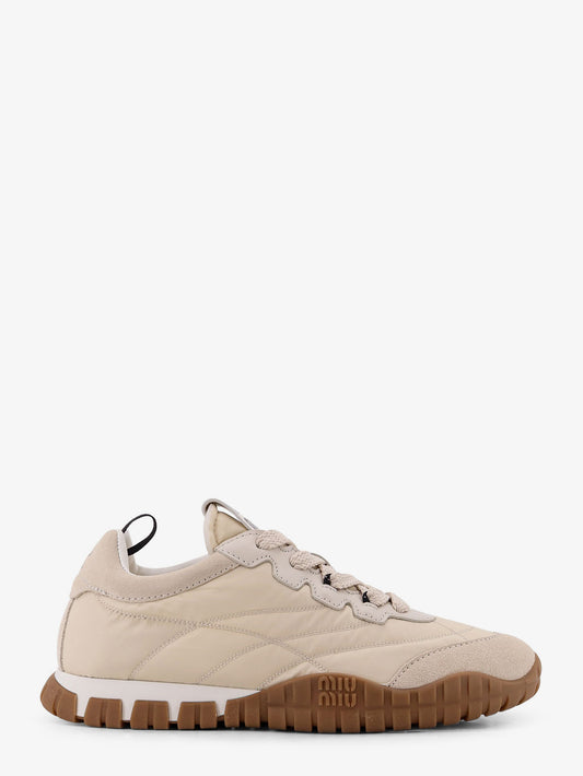 Tyre sneakers in technical fabric and suede