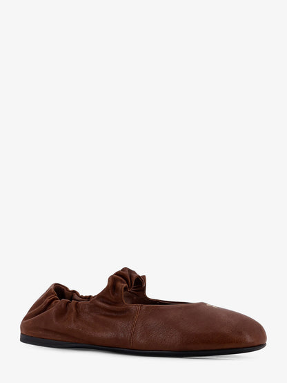 Ruches leather ballerinas thumbnail