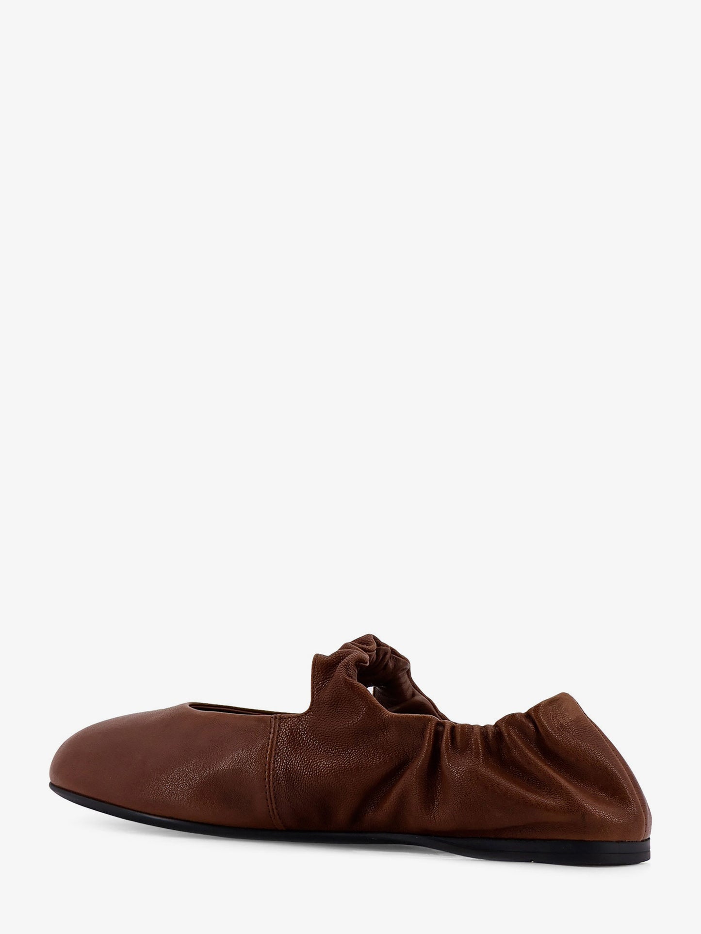 Ruches leather ballerinas