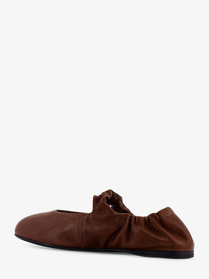 Ruches leather ballerinas thumbnail