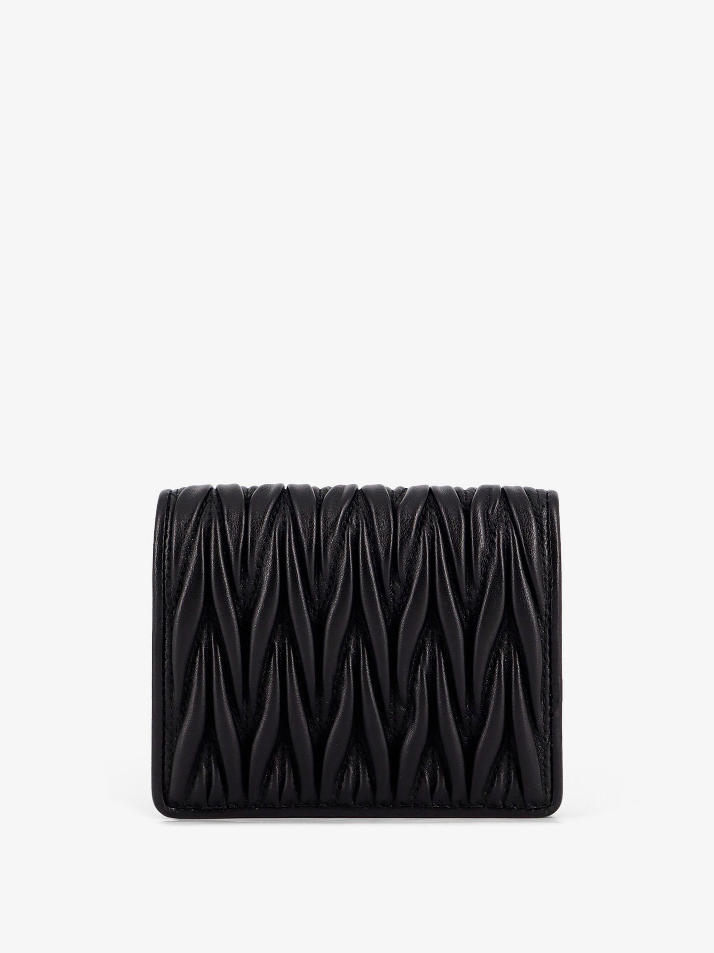 Quilted leather wallet