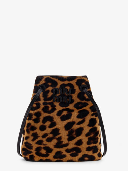 Animal print leather crossbody bag thumbnail