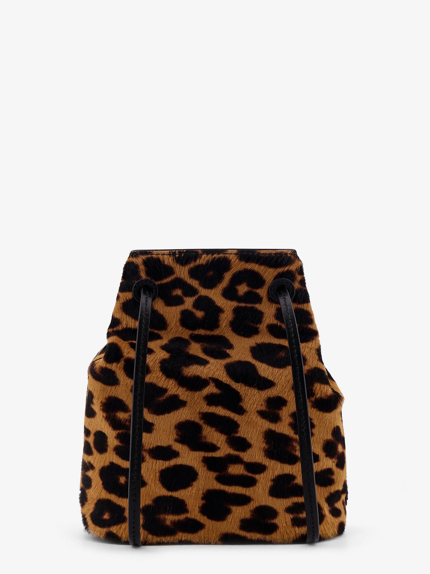 Animal print leather crossbody bag