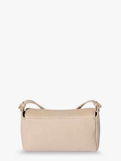 Leather crossbody bag with logo on the front thumbnail