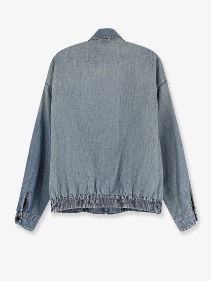 Denim Jacket with Miu Miu embroidery thumbnail