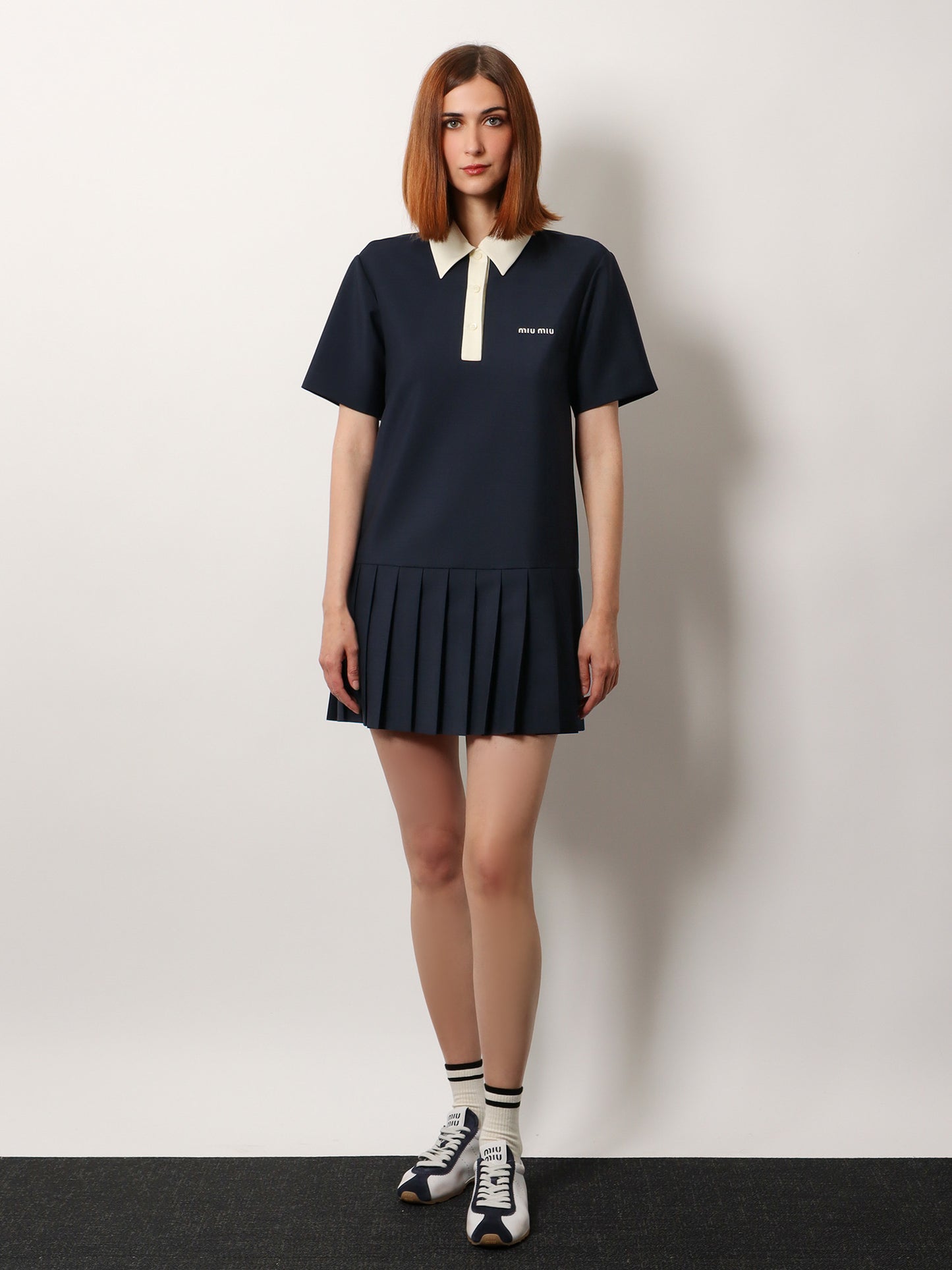 Mohair and virgin wool short dress