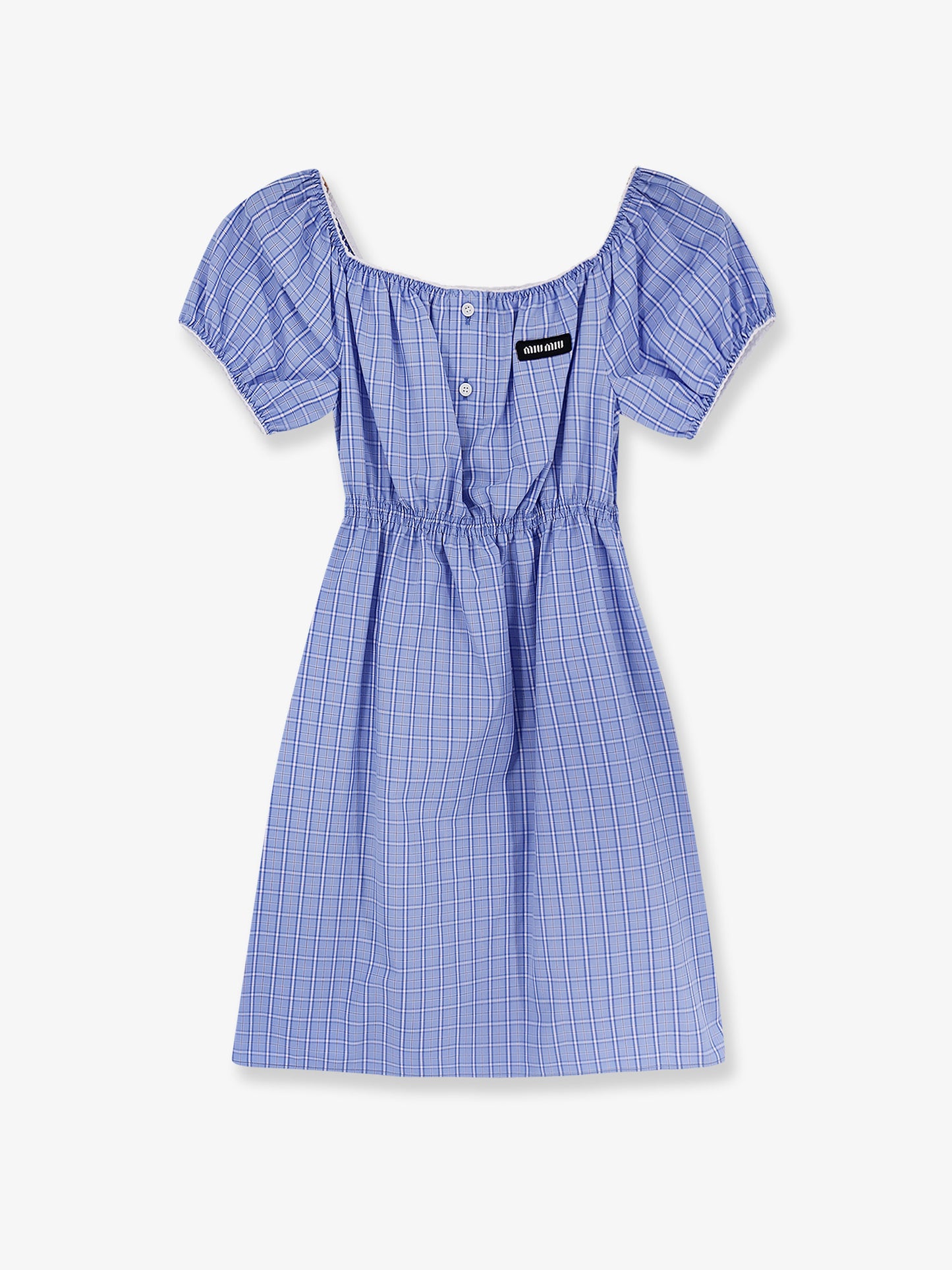 Madras cotton mini dress
