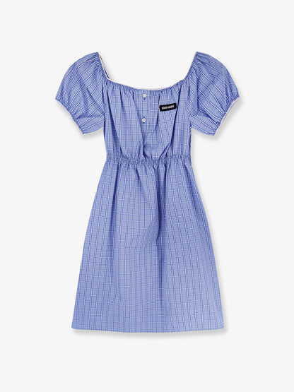 Madras cotton mini dress thumbnail