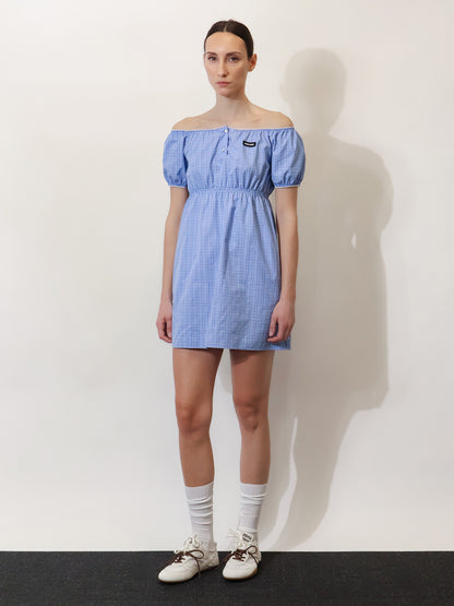 Madras cotton mini dress thumbnail