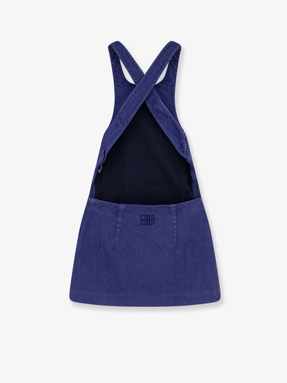 Mini denim dress thumbnail