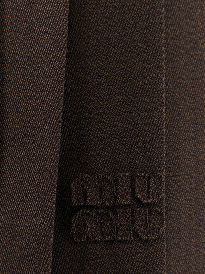 Cover fabric pleated mini skirt thumbnail