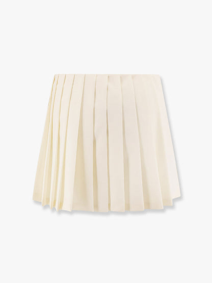 Plissé wool and mohair skirt thumbnail
