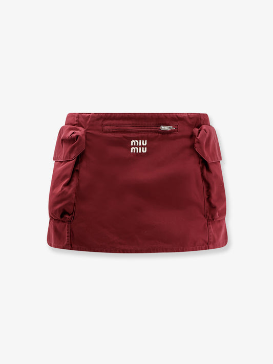 Cotton mini skirt