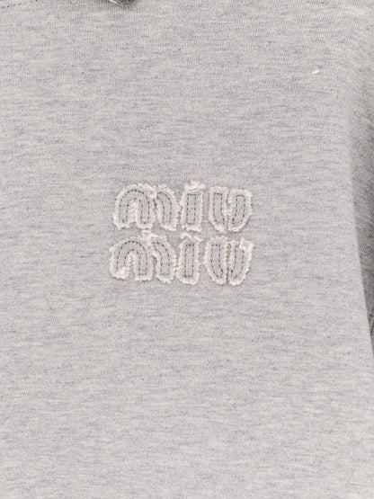 Mélange cotton sweatshirt thumbnail