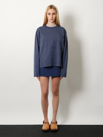 Two-tone jersey T-shirt with logo lettering thumbnail