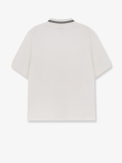 Cotton polo shirt with asymmetric zip thumbnail