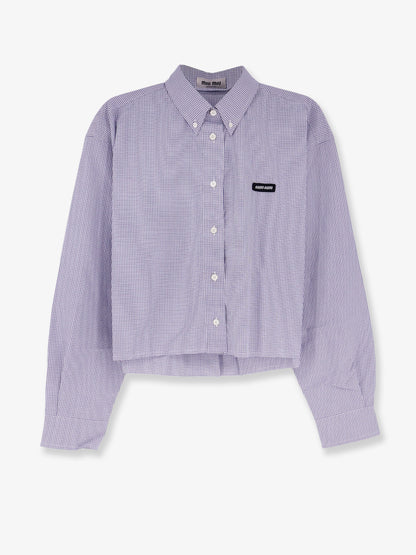 Pin check cotton shirt thumbnail