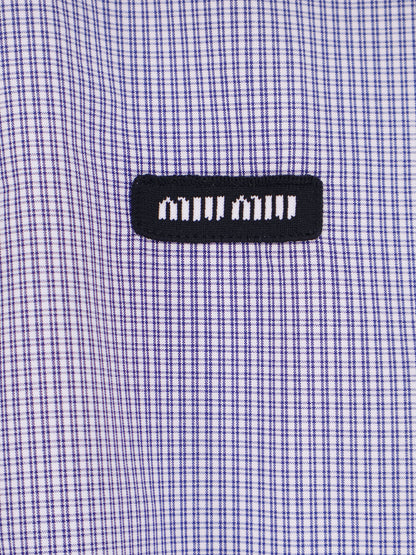 Pin check cotton shirt thumbnail