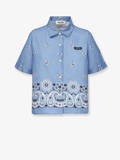 Bandana cotton and linen shirt thumbnail