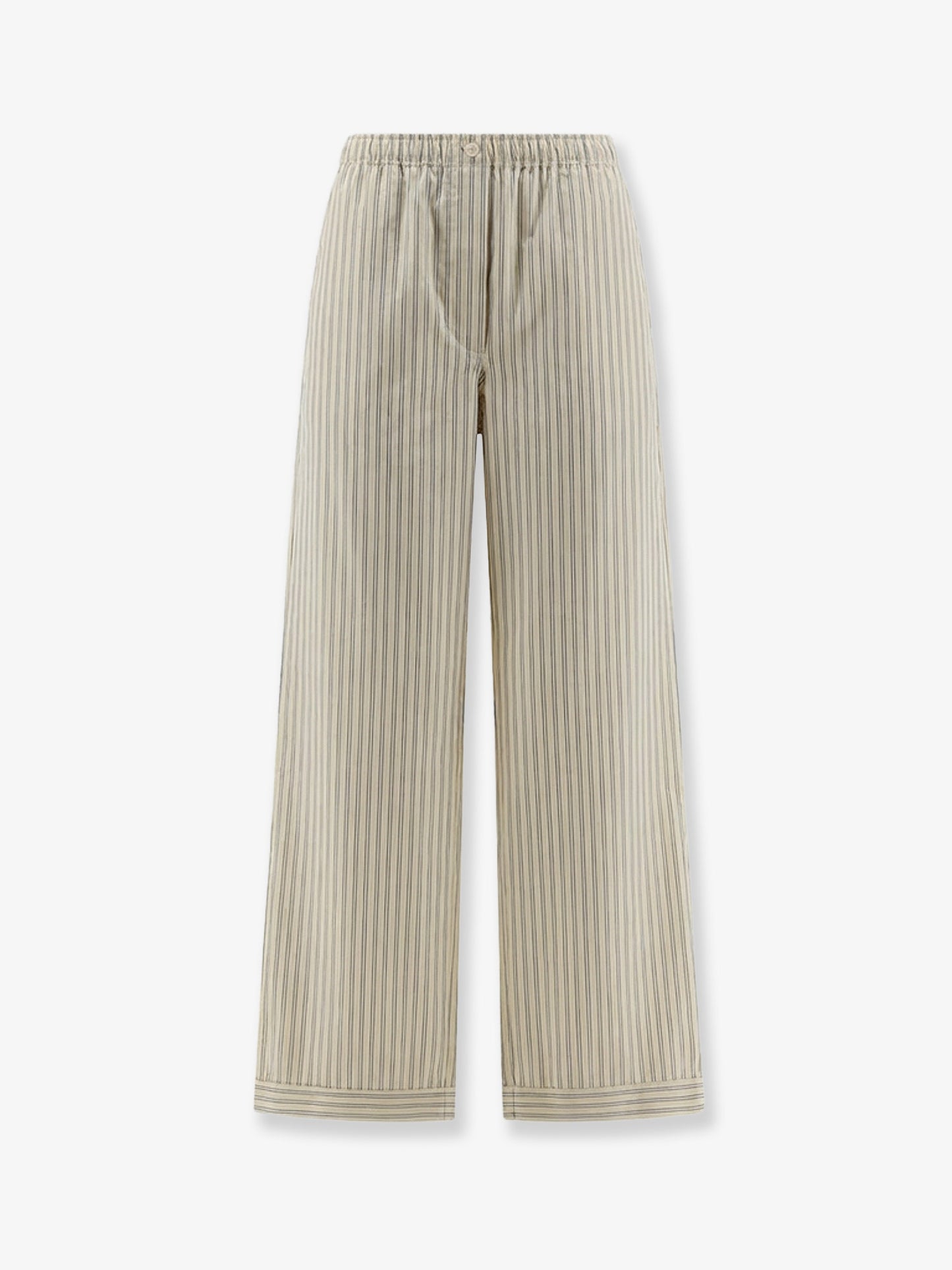 Striped cotton pajama pants