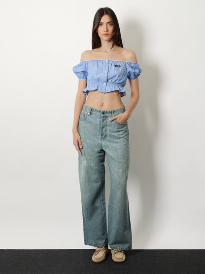 Striped cotton top thumbnail