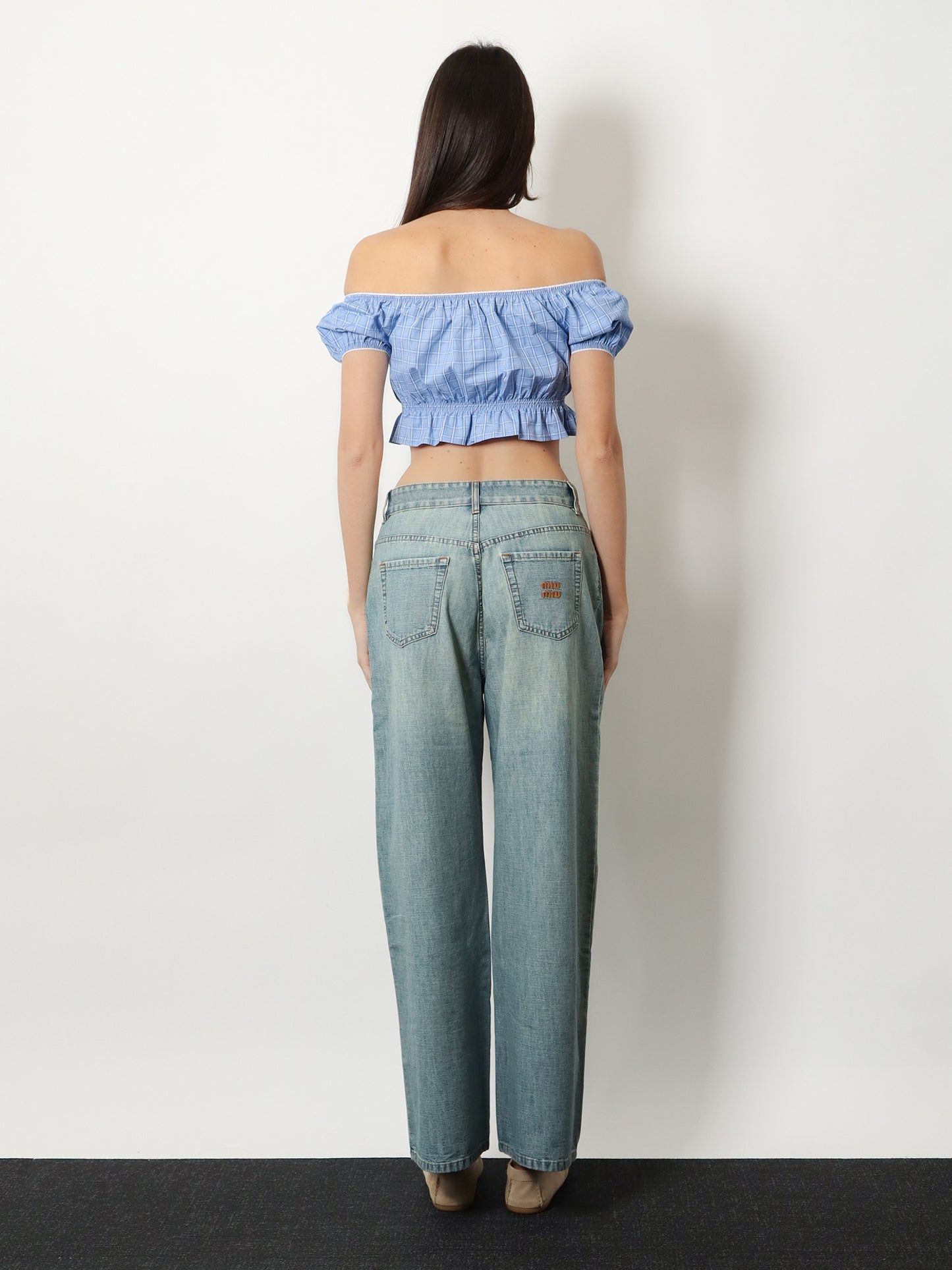 Striped cotton top