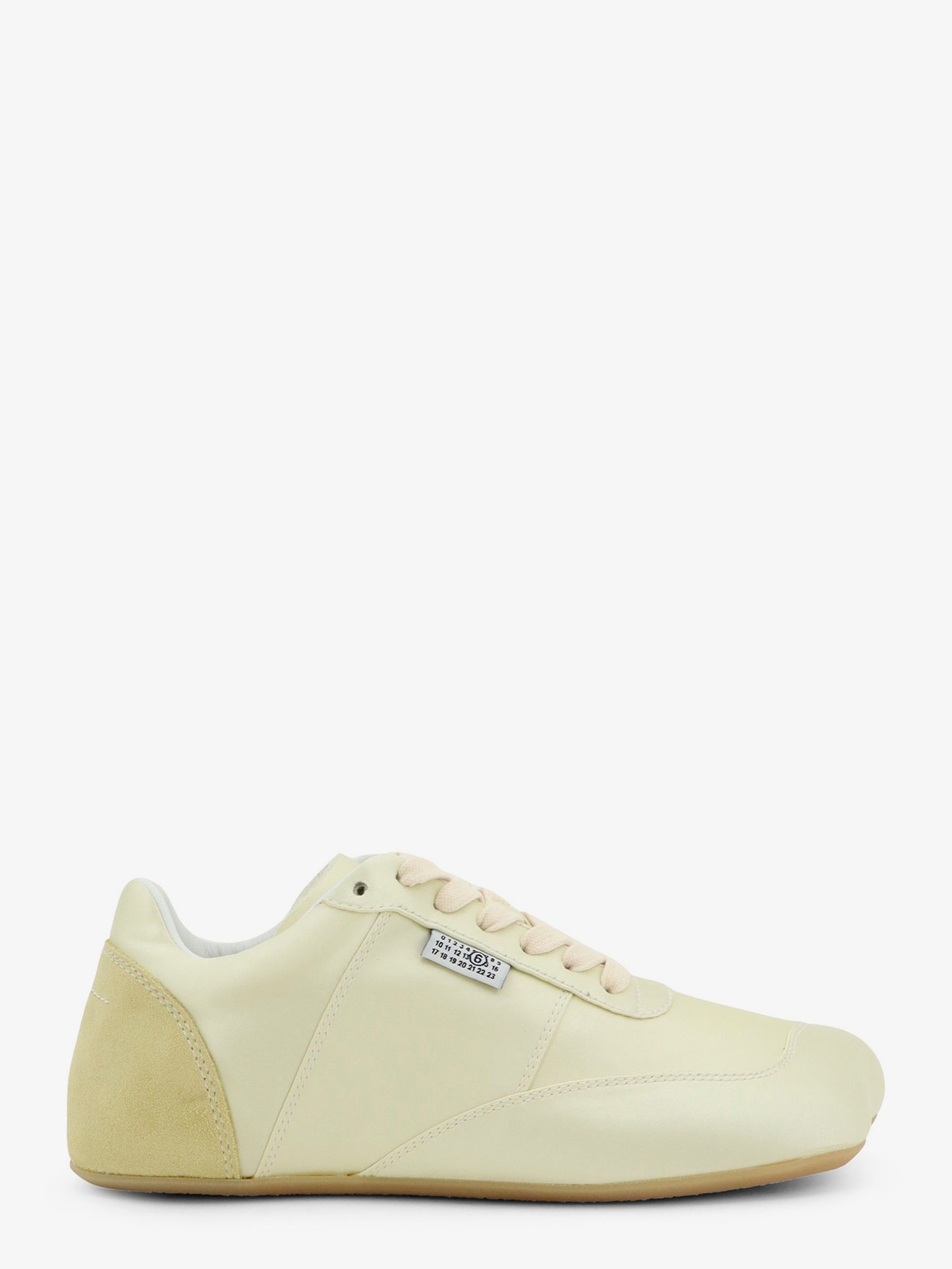 Factory satin sneakers with side logo label