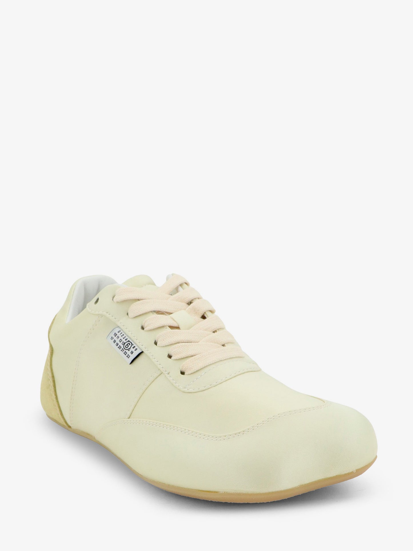 Factory satin sneakers with side logo label