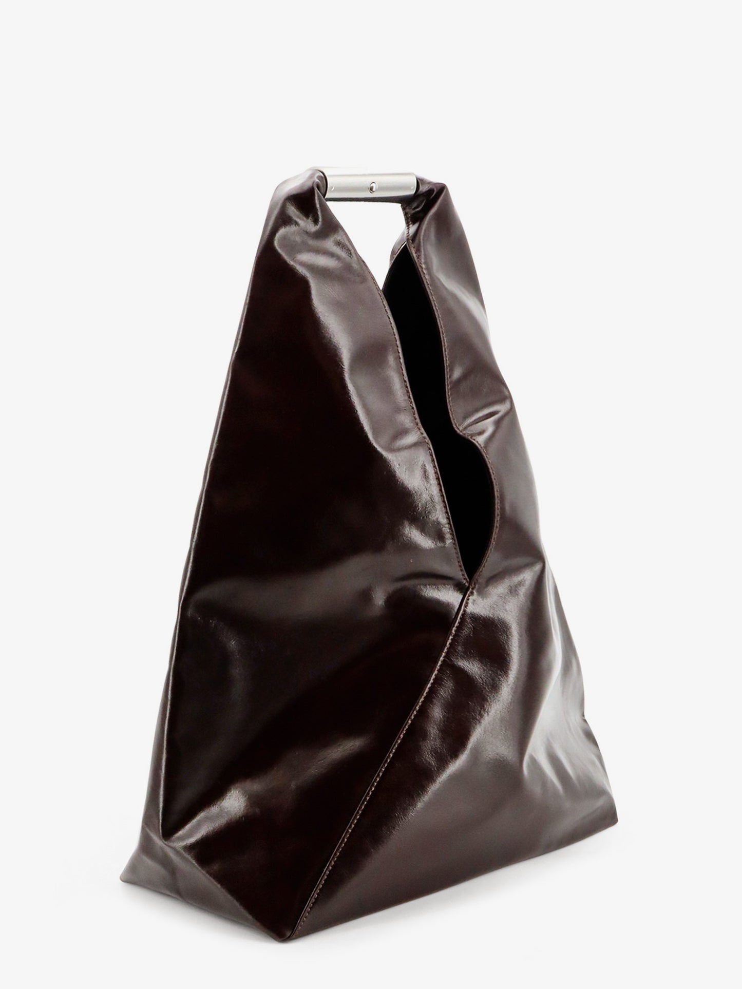 Japanese shiny leather shoulder bag